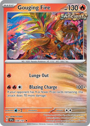 SV Surging Sparks 038/191 Gouging Fire (Non-Holo)