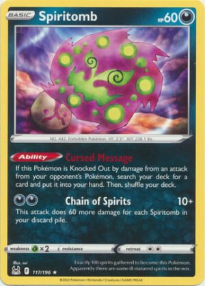 SWSH Lost Origin 117/196 Spiritomb