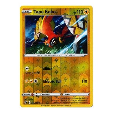 Darkness Ablaze 061/189 Tapu Koko (Reverse Holo)