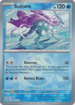 SV Prismatic Evolutions 024/131 Suicune (MASTER BALL Pattern Holo)