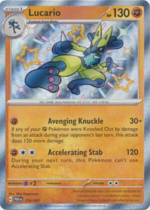 SV Paldean Fates 174/091 Lucario (Holo Shiny)