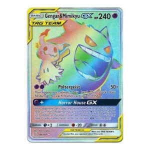 SM Team Up 186/181 Gengar & Mimikyu GX (Rainbow Rare Tag Team)