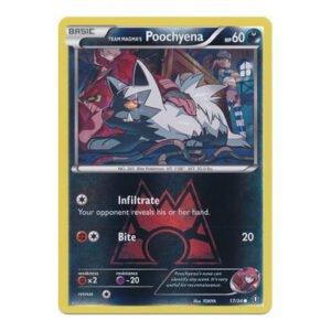 XY Double Crisis 17/34 Team Magma's Poochyena (Reverse Holo)