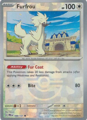 SV Prismatic Evolutions 088/131 Furfrou (POKE BALL Pattern Holo)