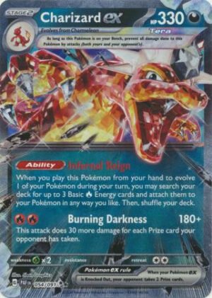 SV Paldean Fates 054/091 Charizard ex (Half Art)