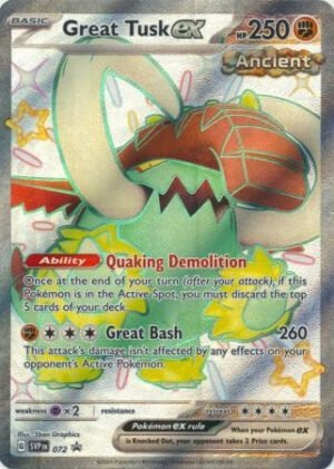 Scarlet & Violet Promo SVP072 Great Tusk ex (Full Art Shiny)