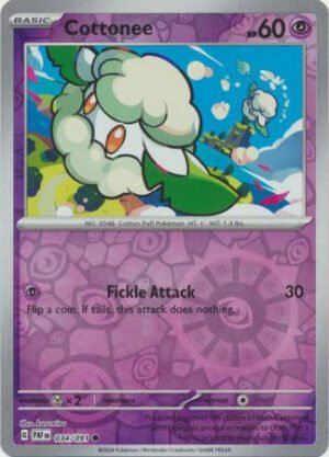 SV Paldean Fates 034/091 Cottonee (Reverse Holo)