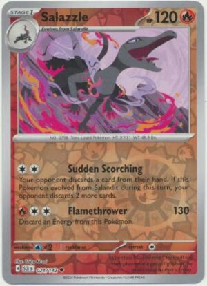 SV Stellar Crown 024/142 Salazzle (Reverse Holo)