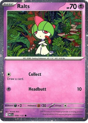 Mega Evolution 058/132 Ralts (Cosmo Holo)