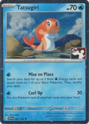 Scarlet & Violet (Base Set) 062/198 Tatsugiri (Prize Pack League Promo Cosmo Holo)