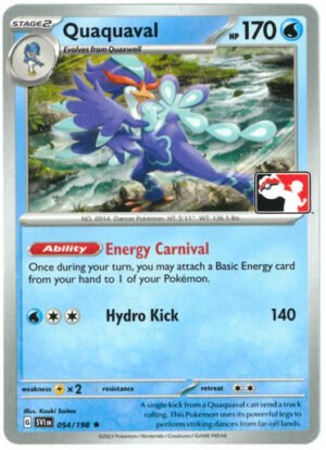 Scarlet & Violet (Base Set) 054/198 Quaquaval (Prize Pack League Promo Non-Holo)