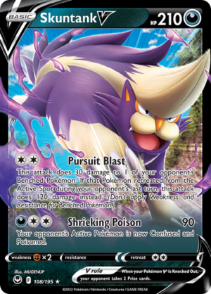 SWSH Silver Tempest 108/195 Skuntank V (Half Art)