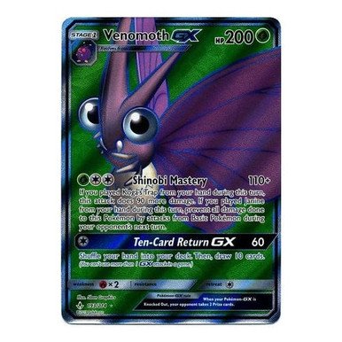 SM Unbroken Bonds 193/214 Venomoth GX (Full Art)