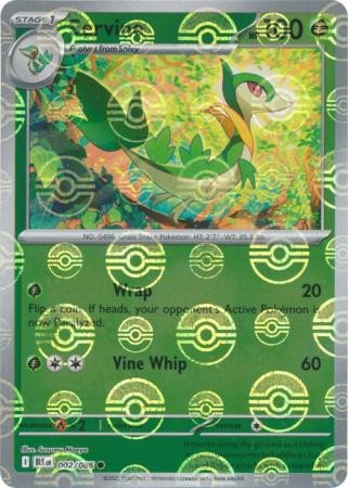 SV Black Bolt 002/086 Servine (POKE BALL Reverse Holo)