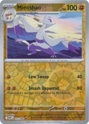 SV White Flare 053/086 Mienshao (Reverse Holo)
