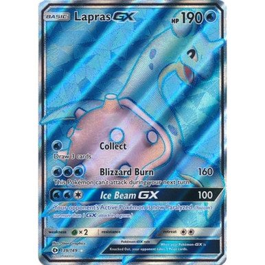 Sun and Moon (Base Set) 139/149 Lapras GX (Full Art)