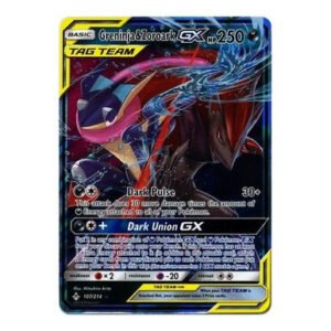 SM Unbroken Bonds 107/214 Greninja & Zoroark GX (Half Art Tag Team)