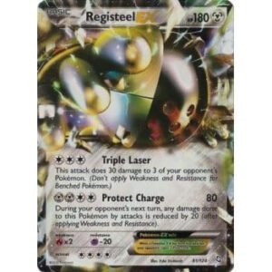 Dragons Exalted 81/124 Registeel EX (Half Art)