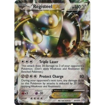 Dragons Exalted 81/124 Registeel EX (Half Art)