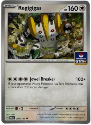 SV Prismatic Evolutions 086/131 Regigigas (TCG Gym Stamp Non-Holo)