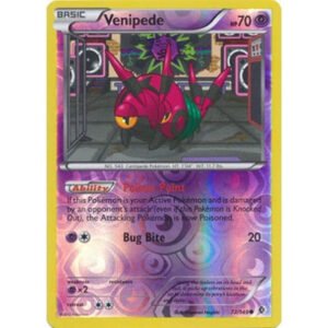 Boundaries Crossed 72/149 Venipede (Reverse Holo)