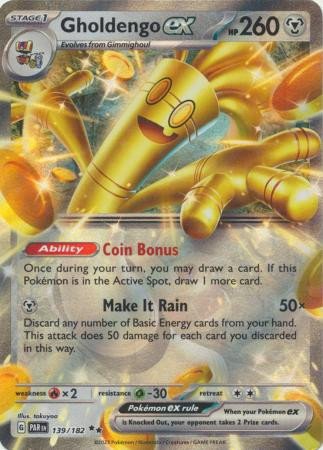 SV Paradox Rift 139/182 Gholdengo ex (Half Art)