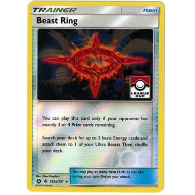 SM Forbidden Light 102a/131 Beast Ring (League Promo Alternative Art)