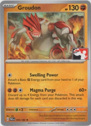 SV Paradox Rift 093/182 Groudon (Prize Pack League Promo Non-Holo)