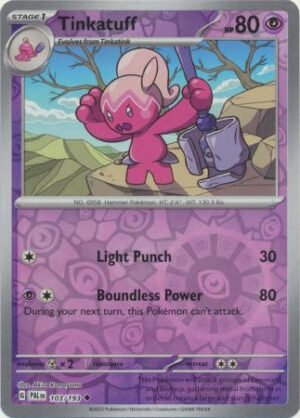 SV Paldea Evolved 103/193 Tinkatuff (Reverse Holo)