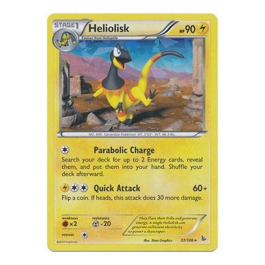 XY Flashfire 37/106 Heliolisk (Shatter Holo)