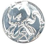 Silver Metal Mewtwo Coin