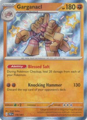 SV Paldean Fates 178/091 Garganacl (Holo Shiny)
