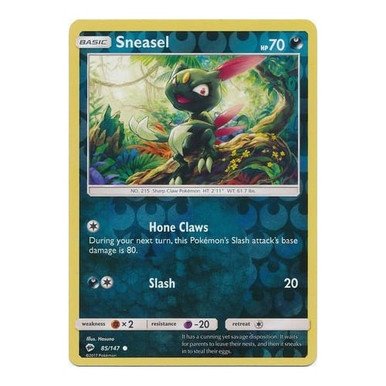 SM Burning Shadows 085/147 Sneasel (Reverse Holo)