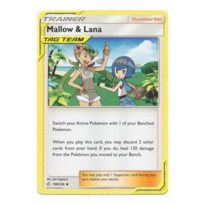 SM Cosmic Eclipse 198/236 Mallow & Lana (Tag Team)