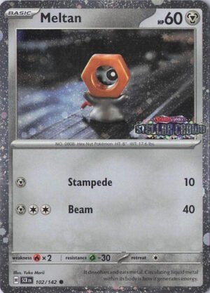 SV Stellar Crown 102/142 Meltan (Cosmo Holo Stellar Crown Stamp)