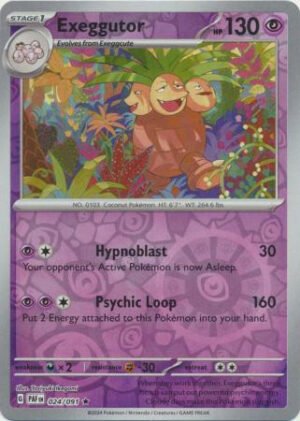 SV Paldean Fates 024/091 Exeggutor (Reverse Holo)