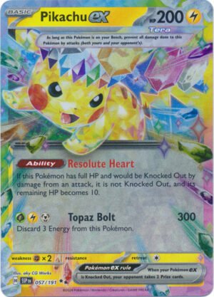 SV Surging Sparks 057/191 Pikachu ex (Half Art)