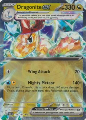 SV Obsidian Flames 159/197 Dragonite ex (Half Art)