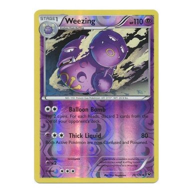 XY Fates Collide 28/124 Weezing (Reverse Holo)