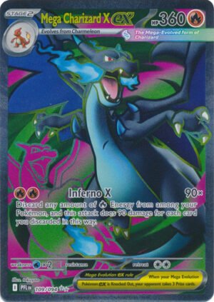 ME Phantasmal Flames 109/094 Mega Charizard X ex (Full Art)