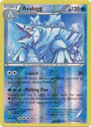 XY Steam Siege 37/114 Avalugg (Reverse Holo)