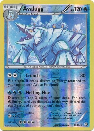 XY Steam Siege 37/114 Avalugg (Reverse Holo)