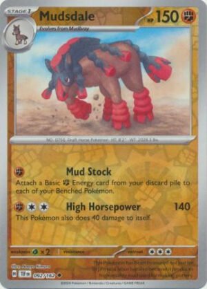 SV Temporal Forces 092/162 Mudsdale (Reverse Holo)
