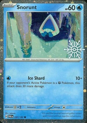 SV Paradox Rift 037/182 Snorunt (Cosmo Holo w/ Snowflake Stamp)