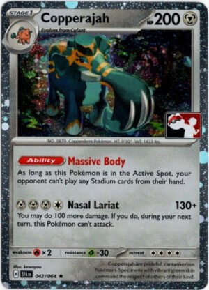 SV Shrouded Fable 042/064 Copperajah (Prize Pack League Promo Cosmo Holo)