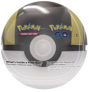 Pokemon GO - Ultra Ball Tin (Black w/ two Yellow Stripes)