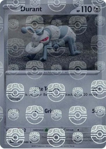 SV White Flare 070/086 Durant (MASTER BALL Reverse Holo)