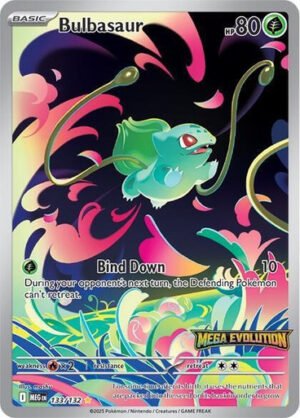 Mega Evolution 133/132 Bulbasaur (Illustration Rare Mega Evolution Stamp)