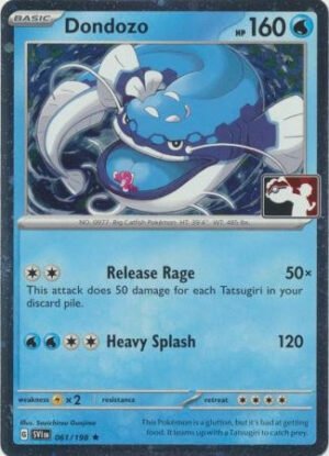 Scarlet & Violet (Base Set) 061/198 Dondozo (Prize Pack League Promo Cosmo Holo)