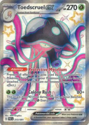 SV Paldean Fates 213/091 Toedscruel ex (Full Art Shiny)
